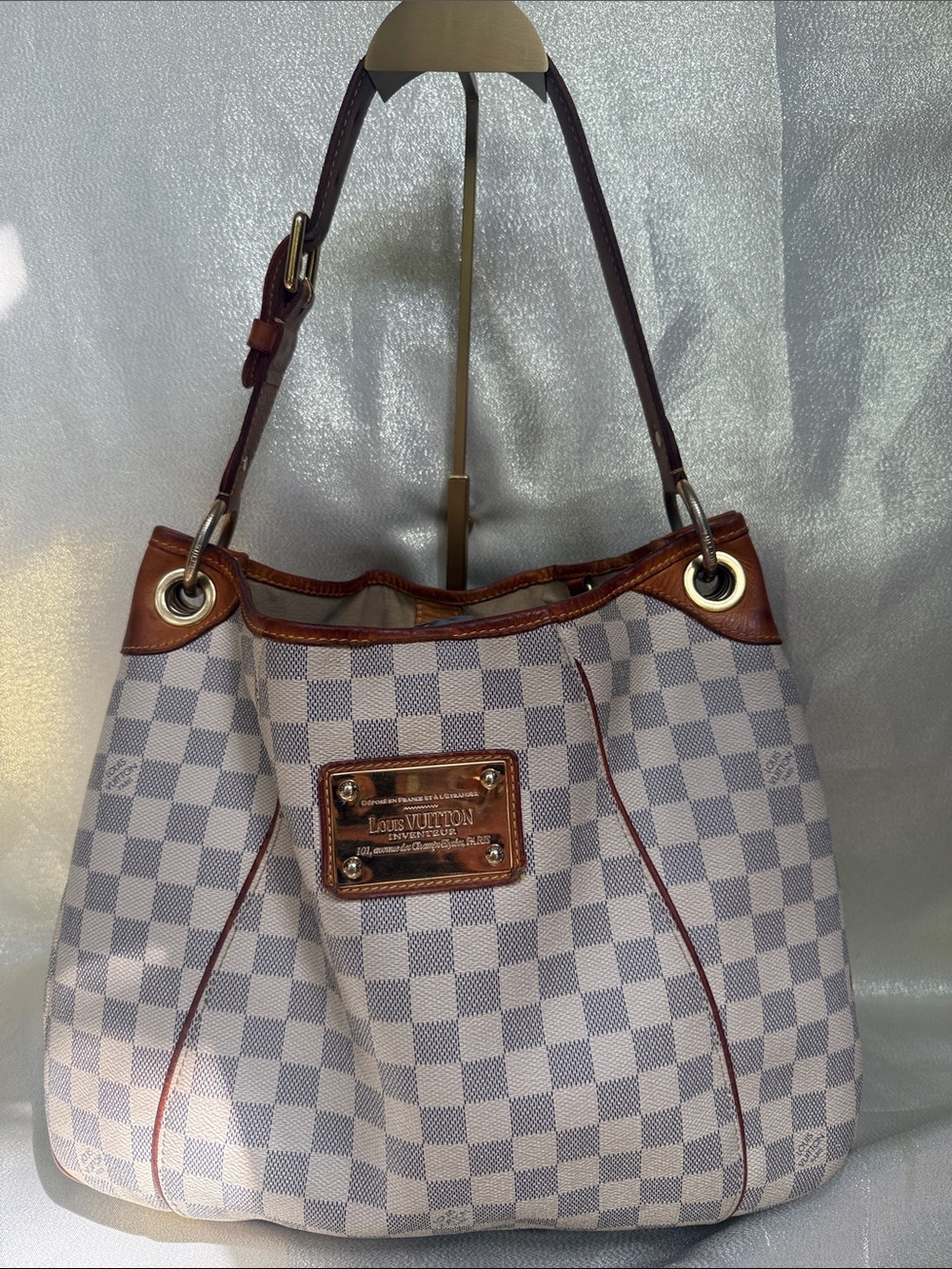 Louis Vuitton Damier Azur Galleria Shoulder Bag